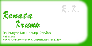 renata krump business card